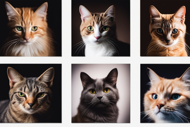 Image of various cat breeds suitable for apartment living