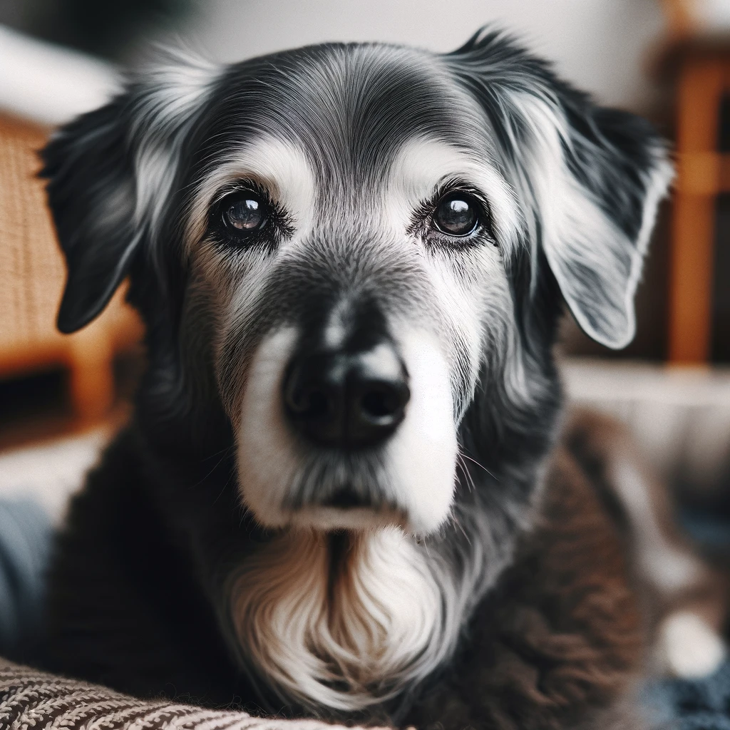 an image of a senior dog