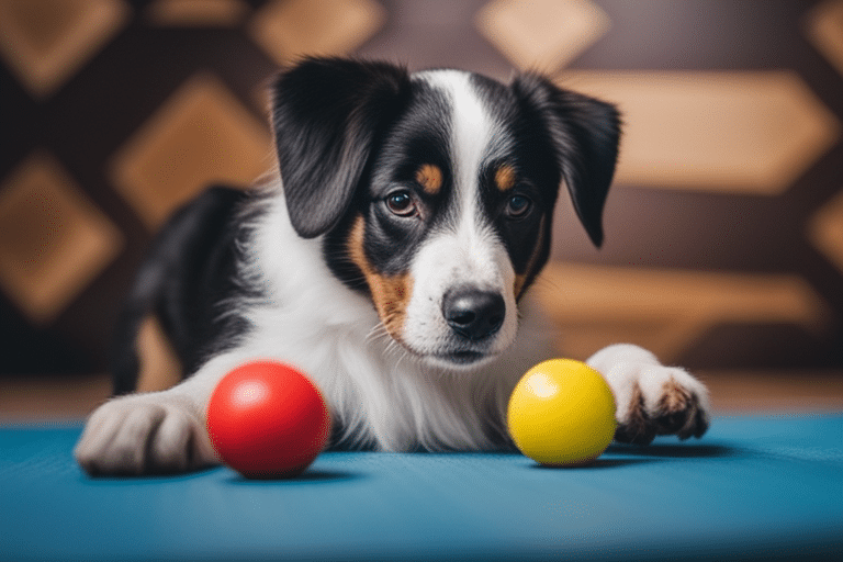 Photo of a dog engaging in a positive behavior