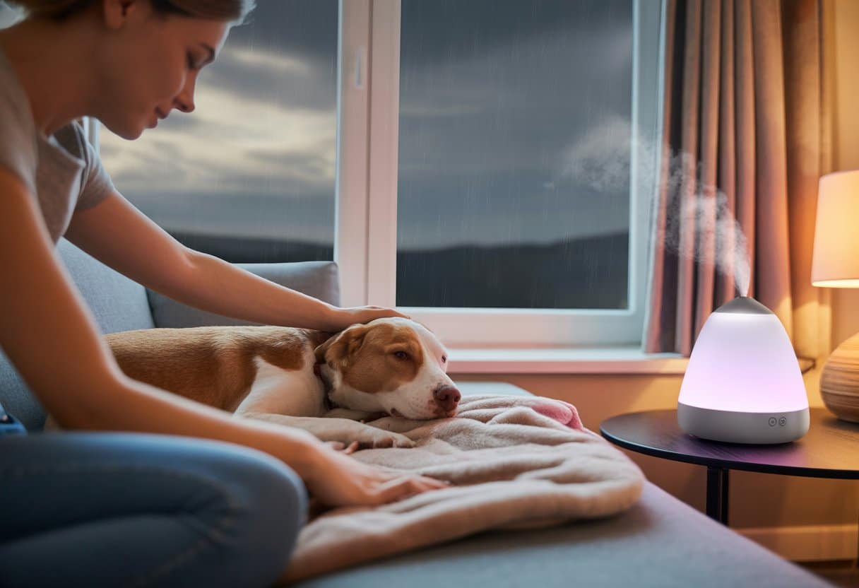 How to reduce pet anxiety from fireworks and thunderstorms